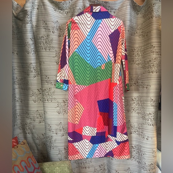 Colorful Geometric Patterned Dress - Picture 2 of 2